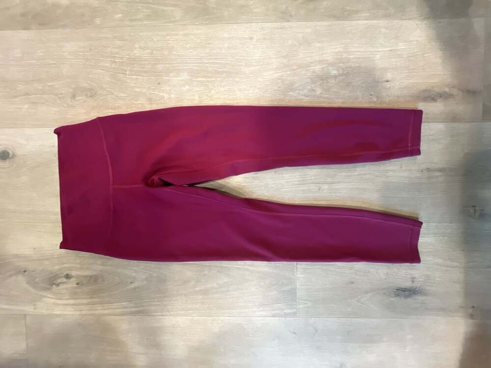 Lululemon Wunder Train High-Rise Crop 23 Magenta Pink Leggings